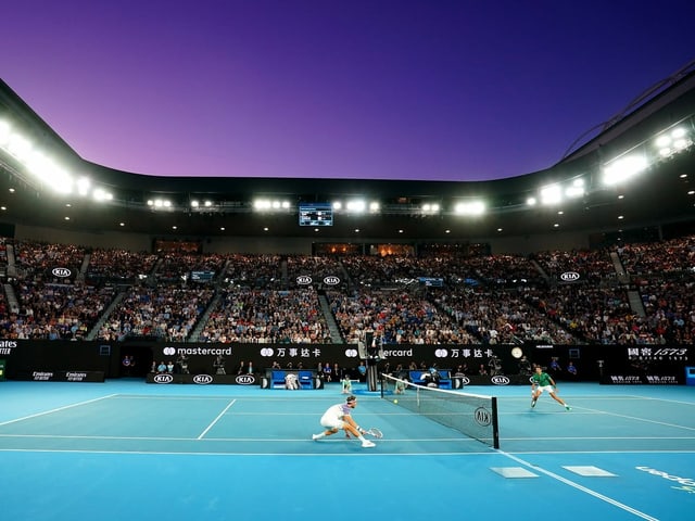 Der Final zwischen Thiem und Djokovic im vergangenen Februar. Der Final zwischen Thiem und Djokovic im vergangenen Februar.