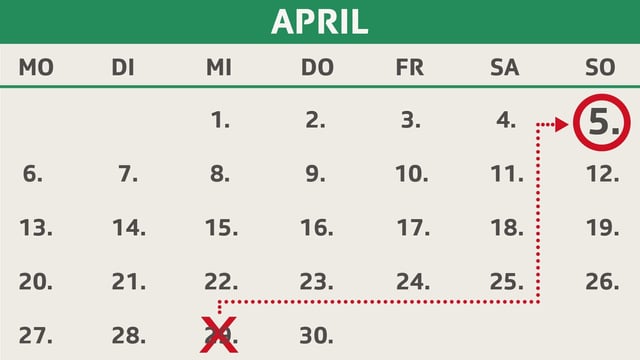 Ein Kalender. Ein Kalender.