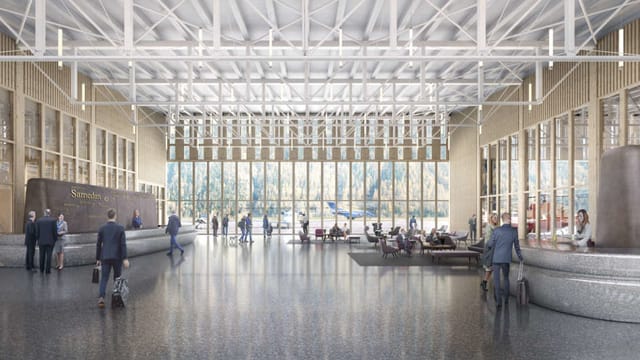 Visualisierung des geplanten Flughafen Samadan Visualisierung des geplanten Flughafen Samadan