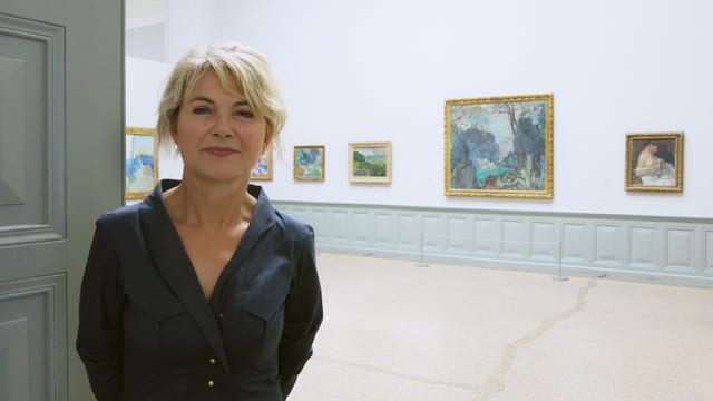 Bettina Hahnloser in der Ausstellung im Kunstmuseum Bern Bettina Hahnloser in der Ausstellung im Kunstmuseum Bern