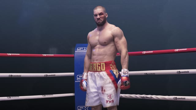 Ivan Drago (Florian Munteanu) im Boxring. Ivan Drago (Florian Munteanu) im Boxring.