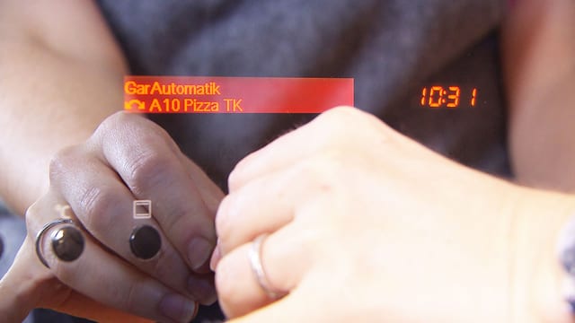 Display mit Funktion GarAutomatik. Display mit Funktion GarAutomatik.