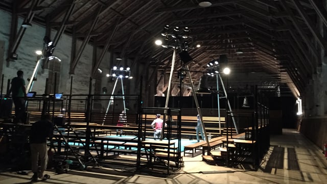 Blick in eine Zirkus-Produktion in der alten Reithalle Blick in eine Zirkus-Produktion in der alten Reithalle