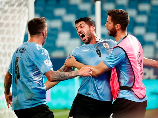 Luis Suarez im Spiel gegen Chile. Luis Suarez im Spiel gegen Chile.