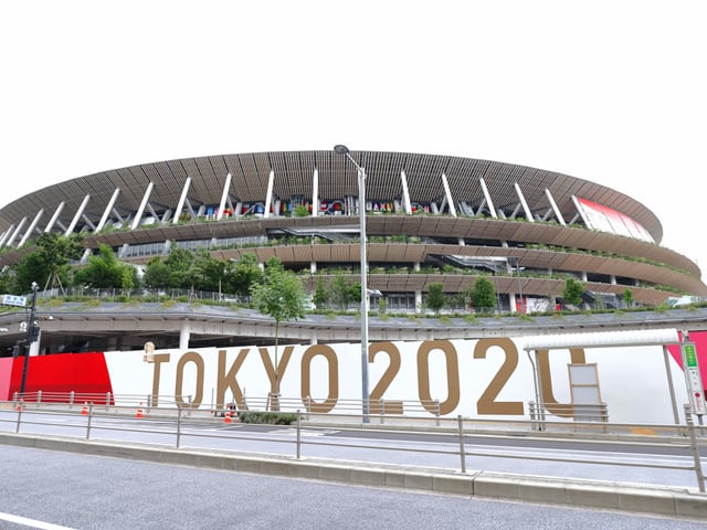 Das Olympiastadion in Tokio. Das Olympiastadion in Tokio.