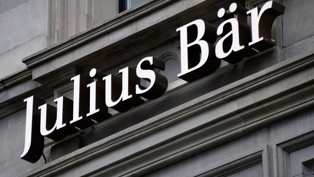 Logo der Bank Julius Bär. Logo der Bank Julius Bär.