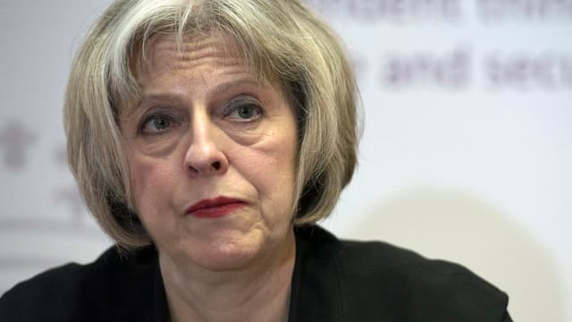 Porträtaufnahme der britischen Innenministerin Theresa May. Porträtaufnahme der britischen Innenministerin Theresa May.