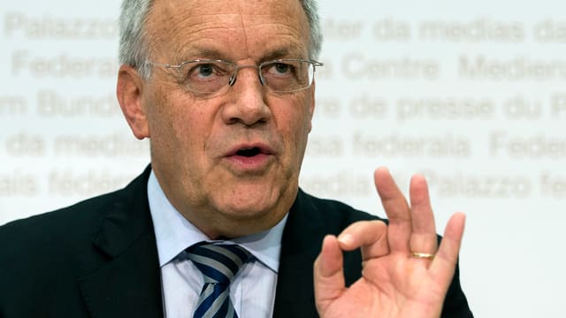 Wirtschaftsminister Schneider-Ammann im Porträt. Wirtschaftsminister Schneider-Ammann im Porträt.