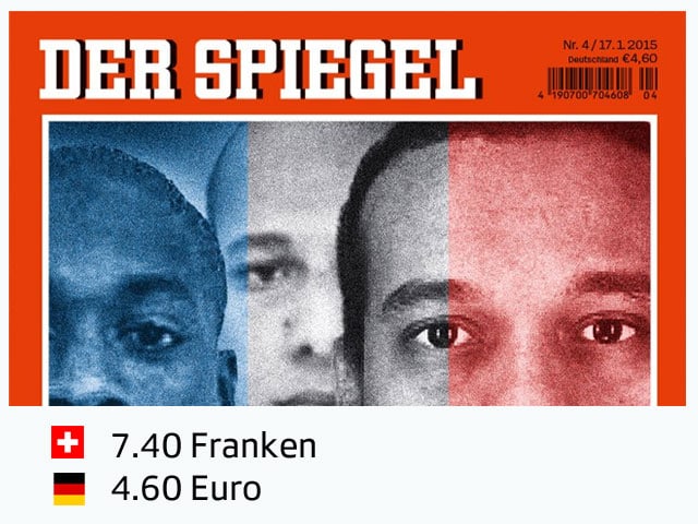 Titelblatt Spiegel mit Preisvergleich Franken / Euro.