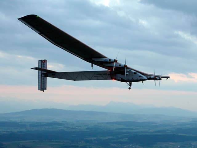 Die «Solar Impulse 2» in der Luft