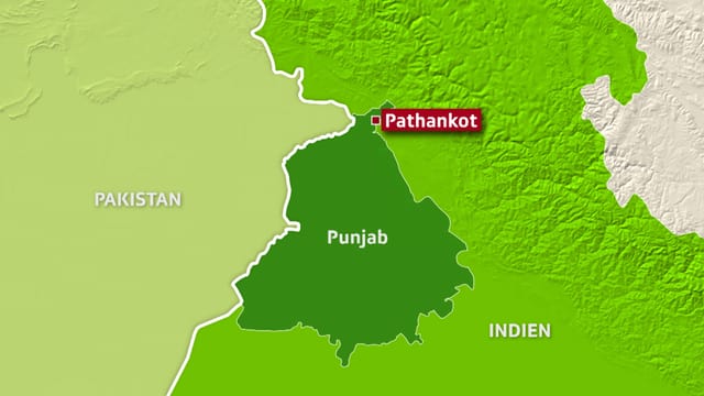 Kartenausschnitt der die Stadt Pahankot zeigt Kartenausschnitt der die Stadt Pahankot zeigt