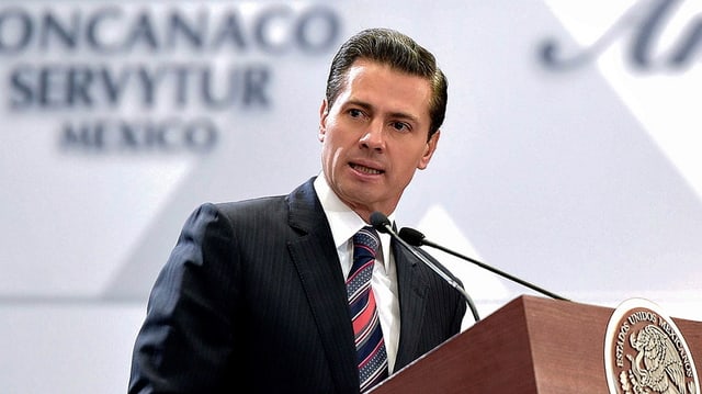 Präsident Enrique Peña Nieto. Präsident Enrique Peña Nieto.