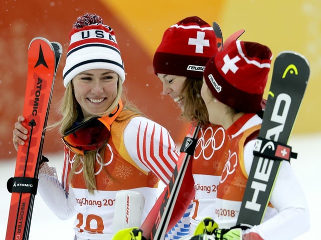Shiffrin, Gisin, Holdener Shiffrin, Gisin, Holdener
