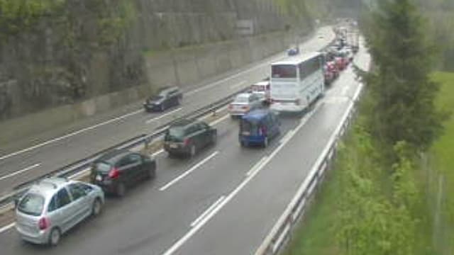 Stau vor dem Gotthard Stau vor dem Gotthard