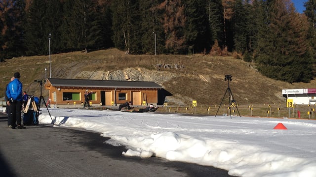 Diversas equipas naziunalas da biatlon treneschan a Lantsch. Diversas equipas naziunalas da biatlon treneschan a Lantsch.