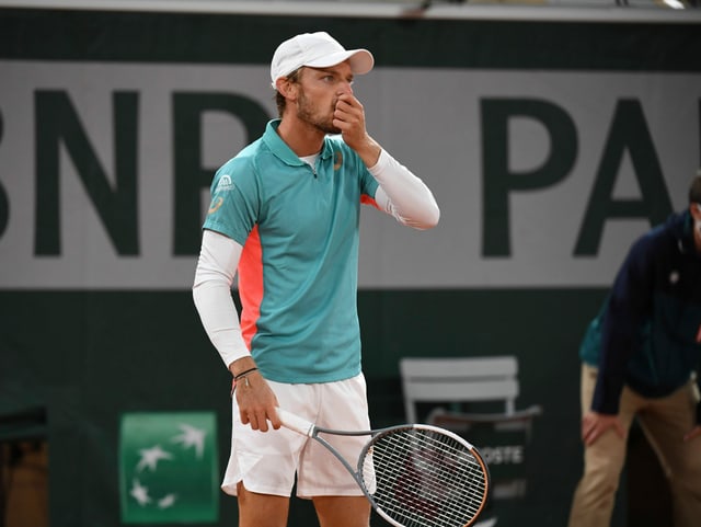 Der Belgier David Goffin. Der Belgier David Goffin.
