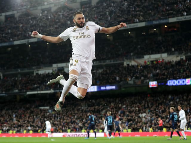 Benzema jubelt Benzema jubelt