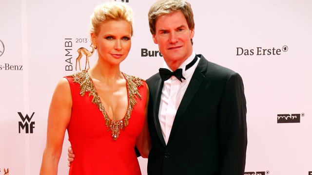 Schauspielerin Veronica Ferres an einer Filmpremiere zusammen mit ihrem Partner. Schauspielerin Veronica Ferres an einer Filmpremiere zusammen mit ihrem Partner.