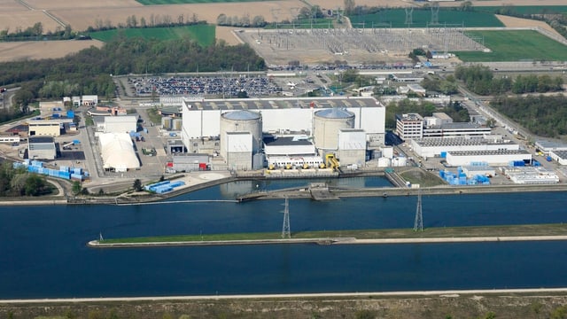 Luftaufnahme des AKW Fessenheim Luftaufnahme des AKW Fessenheim