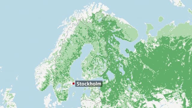 70% der Fläche Schwedens ist bewaldet. 70% der Fläche Schwedens ist bewaldet.