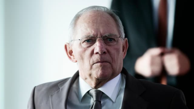 Deutscher Finanzminister Wolfgang Schäuble. Deutscher Finanzminister Wolfgang Schäuble.
