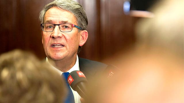 Portrait des Gesicht von CVP-Ständerat Urs Schwaller. Portrait des Gesicht von CVP-Ständerat Urs Schwaller.