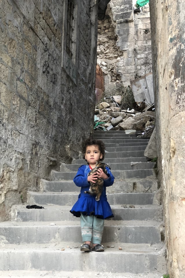 Kind in Aleppos Gassen, 22.12.17 Kind in Aleppos Gassen, 22.12.17