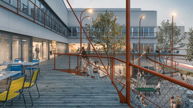 Visualisierung Gebäude. Visualisierung Gebäude.