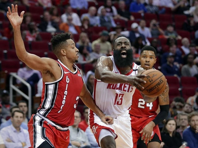 Rockets-Aushängeschild James Harden. Rockets-Aushängeschild James Harden.