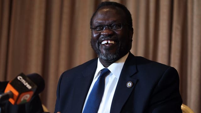 Der südsudanesische Vizepräsident Riek Machar Der südsudanesische Vizepräsident Riek Machar