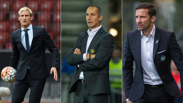 Sami Hyypiä, Adi Hütter und Joe Zinnbauer Sami Hyypiä, Adi Hütter und Joe Zinnbauer