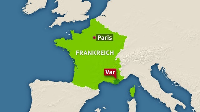 Karte von Frankreich, hervorgehoben das Departement Var im Südosten Frankreichs. Karte von Frankreich, hervorgehoben das Departement Var im Südosten Frankreichs.
