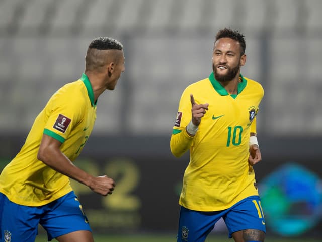 Neymar beim WM-Qualispiel in Lima. Neymar beim WM-Qualispiel in Lima.