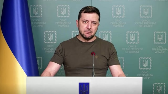 Selenski in der Videoansprache