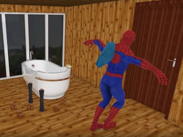 Spiderman bewegt sich unnatürlich Spiderman bewegt sich unnatürlich