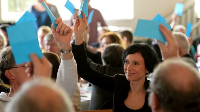 Bruderer am Parteitag Bruderer am Parteitag