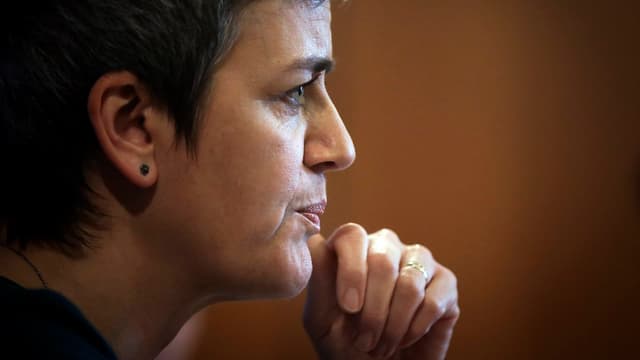 Margarete Vestager in Grossaufnahme Margarete Vestager in Grossaufnahme