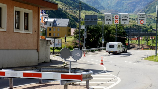 Einfahrt zum Furkatunnel Einfahrt zum Furkatunnel
