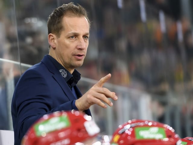 Biel-Trainer Antti Törmänen. Biel-Trainer Antti Törmänen.