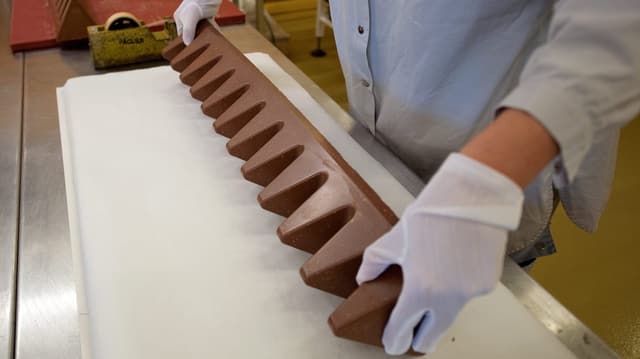 Toblerone-Riegel. Toblerone-Riegel.