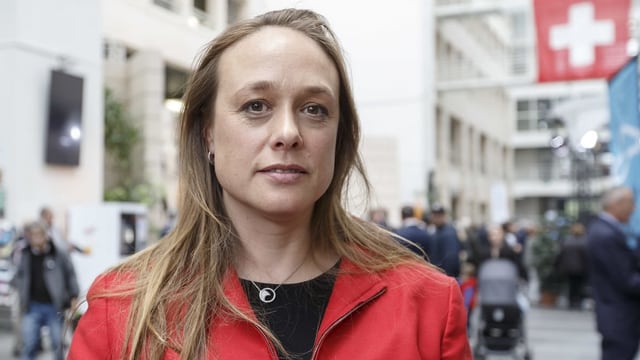 Carole-Anne Kast von der Parteileitung der SP Genf. Carole-Anne Kast von der Parteileitung der SP Genf.