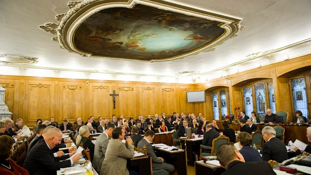 Das Freiburger Kantonsparlament. Das Freiburger Kantonsparlament.