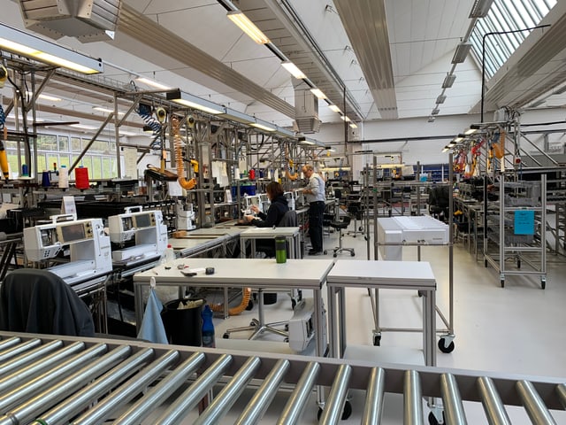 Bernina produziert in Steckborn rund 10 Prozent aller eigenen Maschinen. Bernina produziert in Steckborn rund 10 Prozent aller eigenen Maschinen.