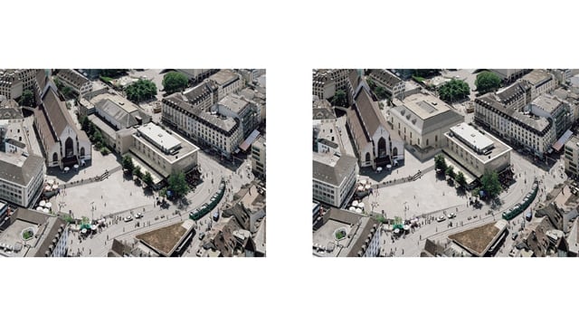 Stadtcasino links vor dem Umbau, rechts danach. Stadtcasino links vor dem Umbau, rechts danach.