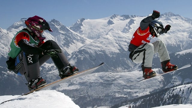 Snow Cross Sportler bei Disentis Snow Cross Sportler bei Disentis