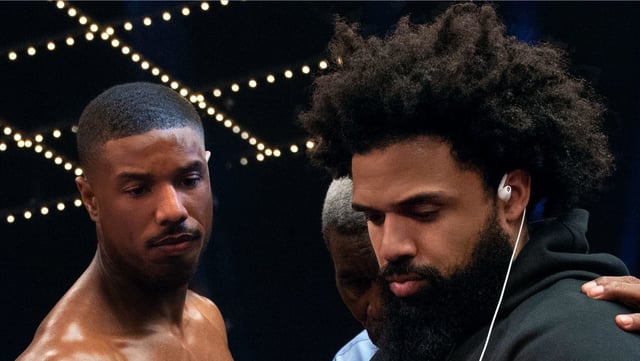 Hauptdarsteller Michael B. Jordan (links) und Regisseur Steven Caple Jr. auf dem Set. Hauptdarsteller Michael B. Jordan (links) und Regisseur Steven Caple Jr. auf dem Set.