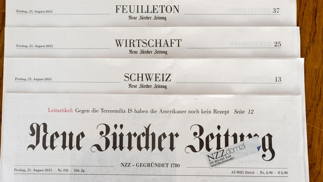 Zeitung NZZ Zeitung NZZ