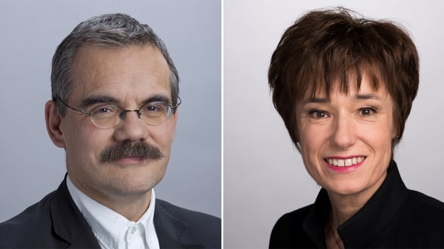 Jean-François Steiert und Ruth Humbel im Gespräch