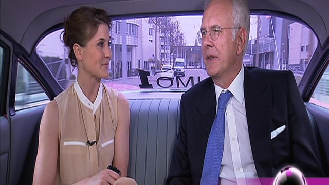 Annina Frey und Harald Schmidt in der g&g-Rubrik «In der Limo mit...» Annina Frey und Harald Schmidt in der g&g-Rubrik «In der Limo mit...»