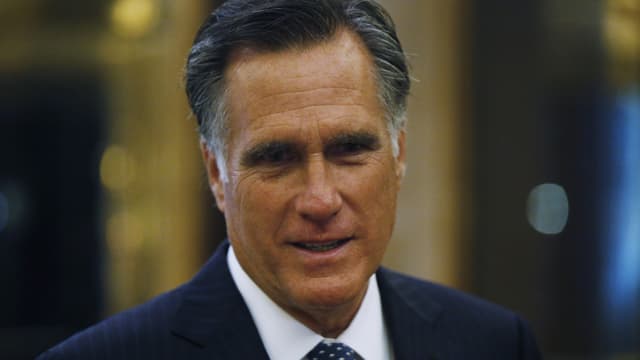 Mitt Romney in Nahaufnahme. Mitt Romney in Nahaufnahme.